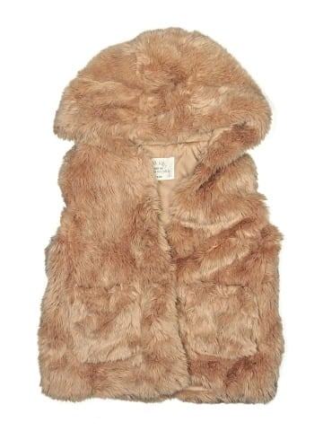Zara Faux Fur Vest (view 1)