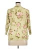 August Silk Green Silk Cardigan Size 1X - photo 2
