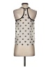 Princess Vera Wang 100% Polyester Silver Sleeveless Blouse Size XS - photo 2
