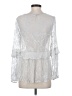 Sundance Silver Long Sleeve Blouse Size XS - photo 2