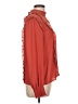 WAYF 100% Polyester Red Long Sleeve Blouse Size L - photo 4