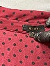 Mine 100% Polyester Polka Dots Burgundy Long Sleeve Blouse Size M - photo 7
