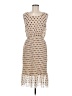 Mine Polka Dots Tan Casual Dress Size M (estimated) - photo 1