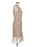 Mine Polka Dots Tan Casual Dress Size M (estimated) - photo 4