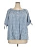 Max Studio Blue 3/4 Sleeve Blouse Size 2X - photo 1