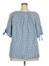 Max Studio Blue 3/4 Sleeve Blouse Size 2X - photo 2