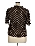 Sanctuary Polka Dots Brown Short Sleeve Blouse Size XL - photo 2