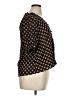 Sanctuary Polka Dots Brown Short Sleeve Blouse Size XL - photo 4