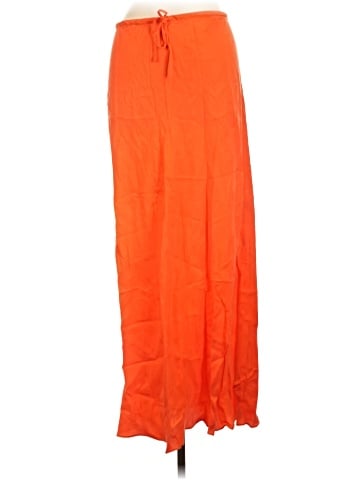 Madewell Tie-Waist Maxi Slip Skirt in Cupro Blend (view 1)