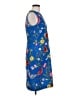 J. McLaughlin Print Blue Casual Dress Size 8 - photo 4