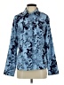 Denim & Co Print Blue Jacket Size XS - photo 1