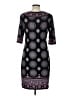 Max Studio Paisley Black Casual Dress Size L - photo 2
