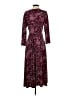 White Stag Paisley Burgundy Cocktail Dress Size S - photo 2
