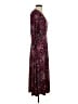 White Stag Paisley Burgundy Cocktail Dress Size S - photo 4