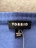 Torrid Hearts Blue Pullover Sweater Size 2X Plus (2) - photo 7