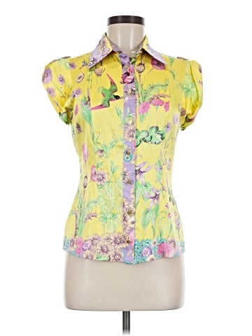 Versace Short Sleeve Silk Top (view 1)