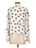1.State 100% Polyester Ivory 3/4 Sleeve Blouse Size XS - photo 2