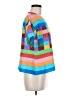 Valentino Color Block Orange Blue Geometric Blouse Size M (estimated) - photo 4