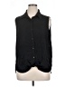 DKNY Jeans 100% Polyester Black Sleeveless Blouse Size XL - photo 1