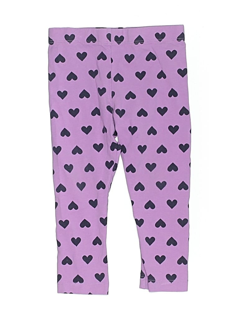 Pre-owned Primary Clothing Kids' Leggings In Purple