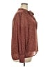 DR2 100% Polyester Burgundy Long Sleeve Blouse Size XXL - photo 4