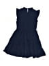 Unbranded 100% Polyester Solid Blue Dress Size 6 - 7 - photo 2