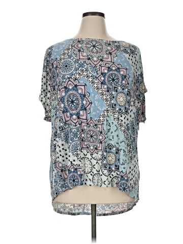 Cable & Gauge Short Sleeve Blouse (view 1)