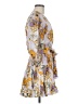 Alexis Print Yellow Cocktail Dress Size M - photo 4