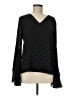 Calvin Klein 100% Polyester Black Long Sleeve Blouse Size M - photo 1