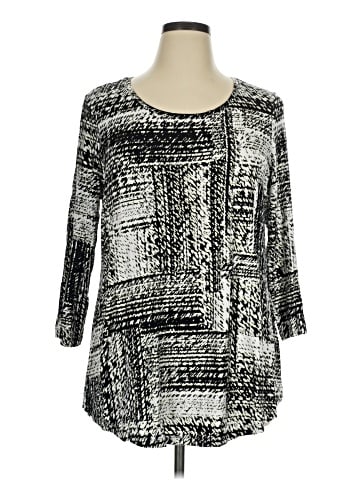 JM Collection 3/4 Sleeve Blouse (view 1)