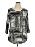 JM Collection Silver 3/4 Sleeve Blouse Size 1X - photo 1