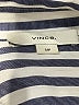 Vince. Stripes Blue 3/4 Sleeve Button-Down Shirt Size S - photo 7
