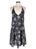 Fab'rik 100% Polyester Floral Black Blue Casual Dress Size M - photo 1