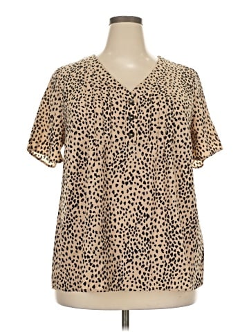 BLOOMCHIC Short Sleeve Blouse (view 1)