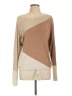 Venus 100% Viscose Color Block Tan Pullover Sweater Size L - photo 1