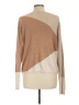 Venus 100% Viscose Color Block Tan Pullover Sweater Size L - photo 2