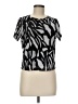 DKNY Silver Short Sleeve Blouse Size M (petite) - photo 1
