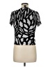 DKNY Silver Short Sleeve Blouse Size M (petite) - photo 2