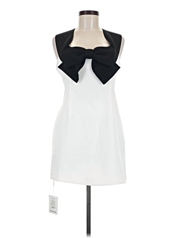 Self-Portrait Off-Shoulder Bow Cocktail Dress (view 1)