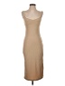Crescent Solid Tan Casual Dress Size S - photo 1