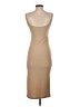 Crescent Solid Tan Casual Dress Size S - photo 2