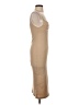 Crescent Solid Tan Casual Dress Size S - photo 4