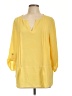 Chaus Yellow 3/4 Sleeve Blouse Size L - photo 1
