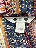 Three Dots 100% Rayon Print Blue Casual Pants Size L - photo 7