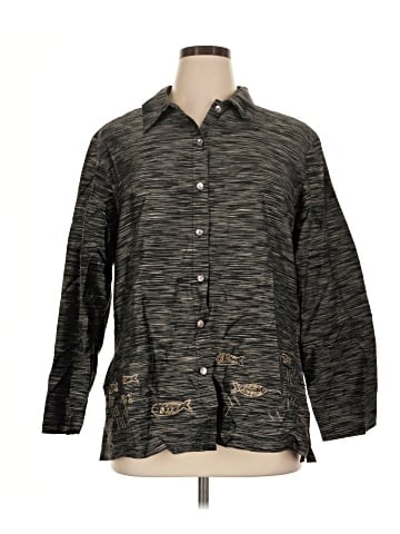 Chico's Design 3/4 Sleeve Silk Top (view 1)