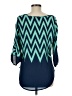 rue21 100% Polyester Teal 3/4 Sleeve Blouse Size M - photo 2