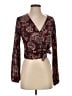Abbeline 100% Polyester Brown Long Sleeve Blouse Size S - photo 1