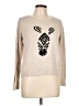 Neiman Marcus Animal Print Tan Pullover Sweater Size L - photo 1