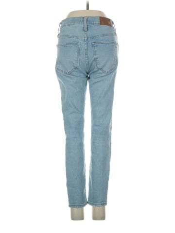 Madewell 9" Mid-Rise Skinny Crop Jeans in Asbury Wash: Button-Front Edition (view 2)