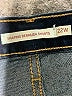 Levi's Solid Blue Denim Shorts Size 22 - photo 3